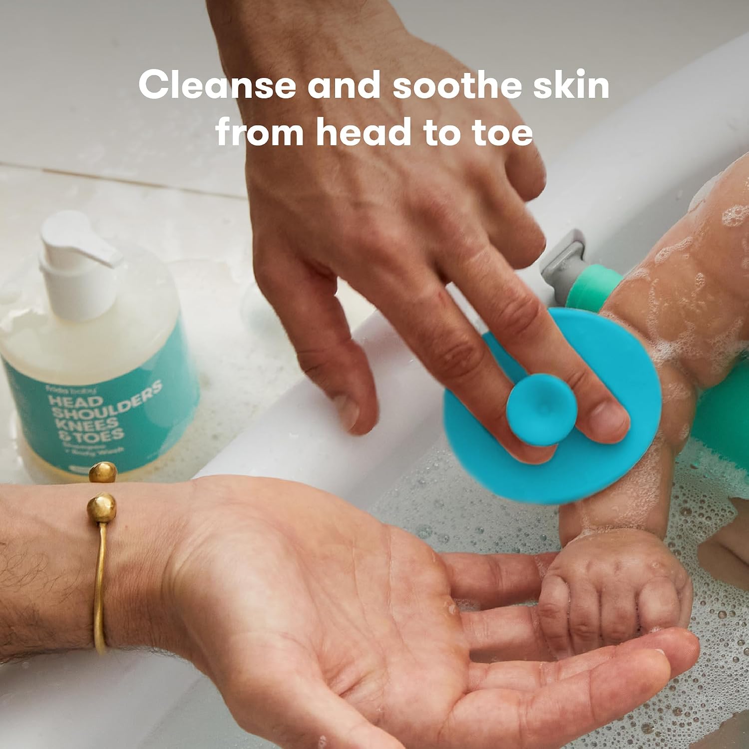 Frida Baby DermaFrida SkinSoother Baby Bath Brush, Baby Essentials, 1 Pack