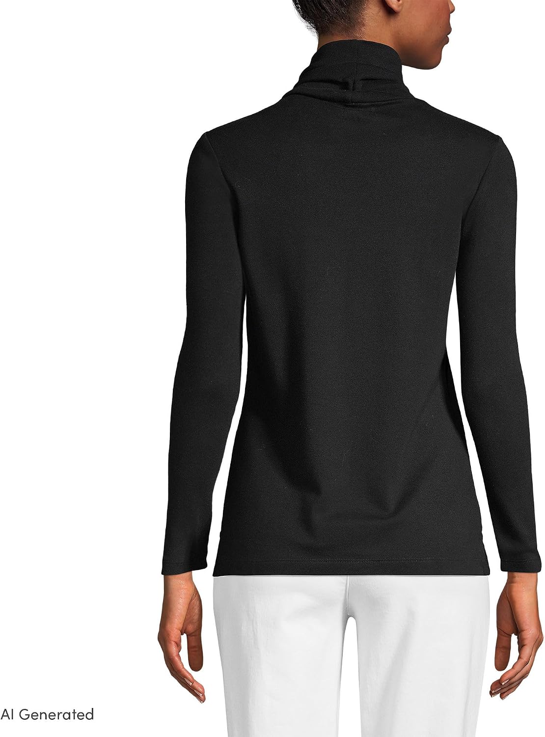 Lands' End Women's Supima Cotton Turtleneck
