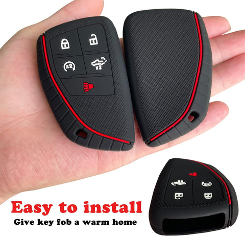 Key Fob Cover for 2026-2022 Chevy Silverado GMC Sierra 1500 2500HD 3500HD