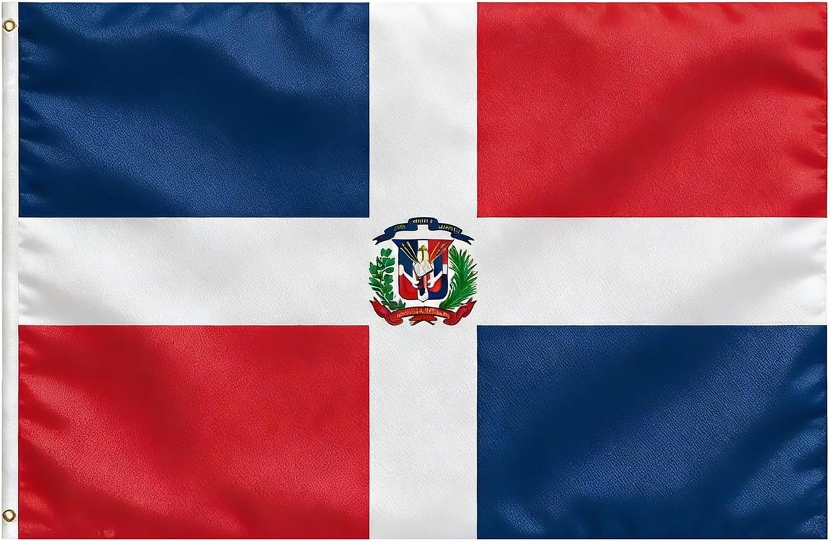 Dominica Flag, Flag of Dominica 3x5 Ft - Polyester Lightweight Flags with 2 Brass Grommets for Dominican Party Decorations, Sports Events Decorations