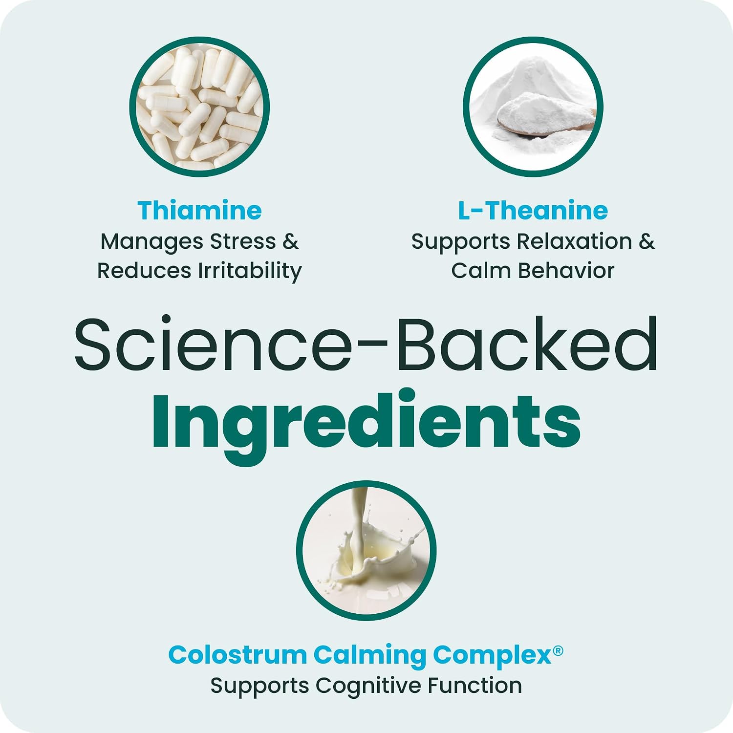 VetriScience Calm & Confident Chews for Dogs, Chicken, 120 Count