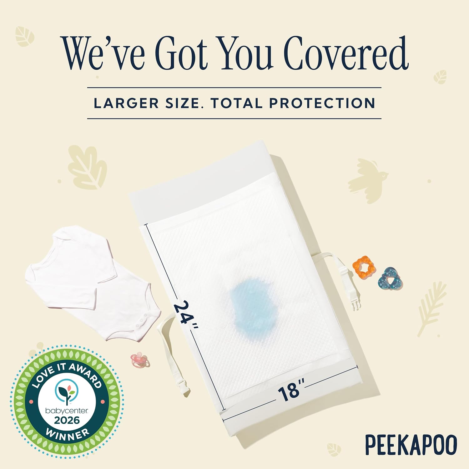 Peekapoo - The Original Disposable Baby Changing Pad Liners – 50 Pack