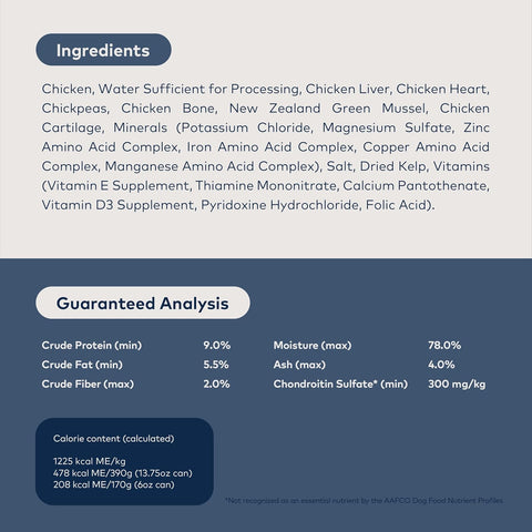ZIWI Peak Canned Wet Dog Food – All Natural, High Protein, Grain Free, Limited Ingredient, with Superfoods (Chicken, Case of 12, 13.75oz Cans)