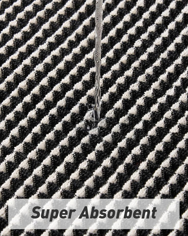Upgraded Waffle Bath Mat Ultra Absorbent Non Slip Bathroom Mat, 17" x 24"