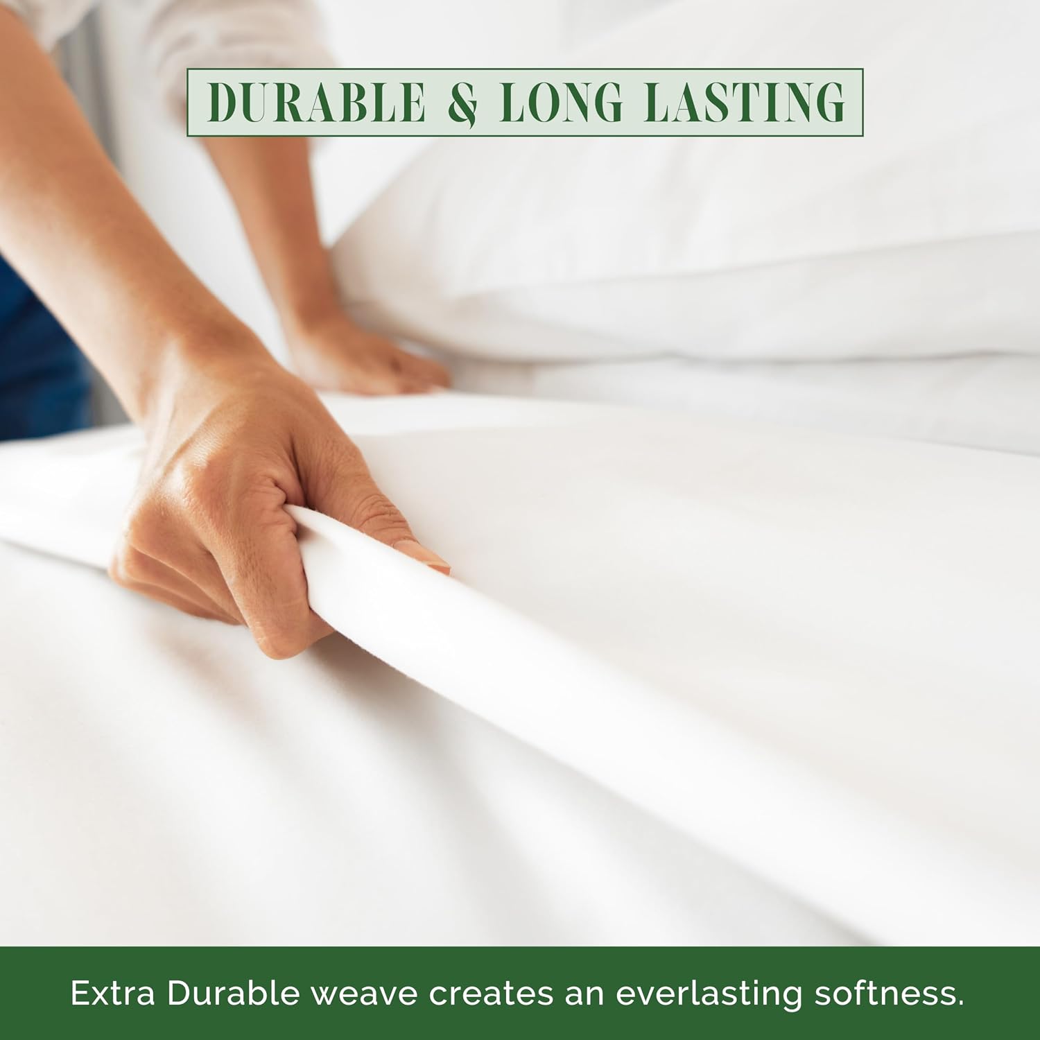 Luxury Flat Sheet on Amazon Elegant Comfort Wrinkle-Free 1500 Premier Hotel Quality 1-Piece Flat Sheet, California King Size, White