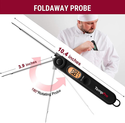 TempPro TempSwift Digital Meat Thermometer with Temperature Indicator