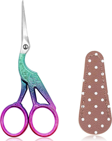 BIHRTC 4.5Inch Small Sewing Crochet Scissors Sharp Tip Stainless Steel