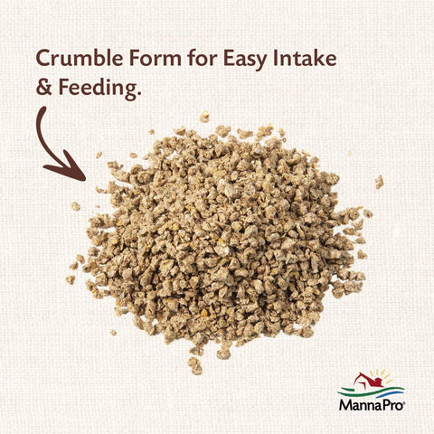 Manna Pro All Flock Crumbles with Probiotics, Chicken & Duck Food, 8 lb Bag