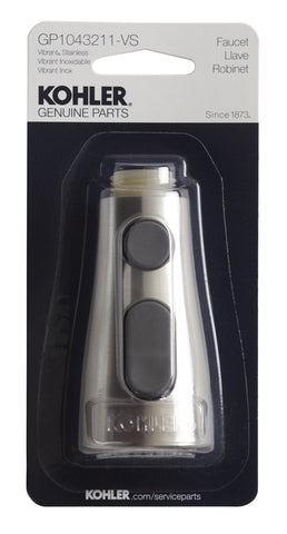 KOHLER GENUINE PART GP1043211-VS Pulldown Sprayhead For Kohler Simplice Faucet, Vibrant Stainless Finish
