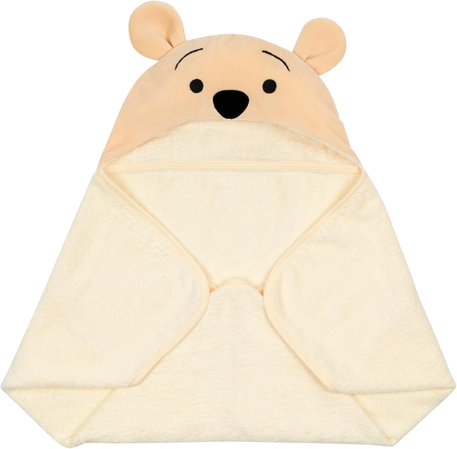 Lambs & Ivy Disney Baby Winnie the Pooh Tan Cotton Hooded Baby Bath Towel
