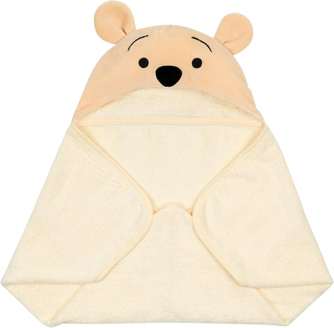 Lambs & Ivy Disney Baby Winnie the Pooh Tan Cotton Hooded Baby Bath Towel