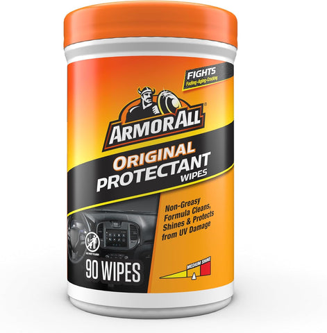 Armor All Car Interior Original Protectant Wipes, 90 Count, UV Protectant