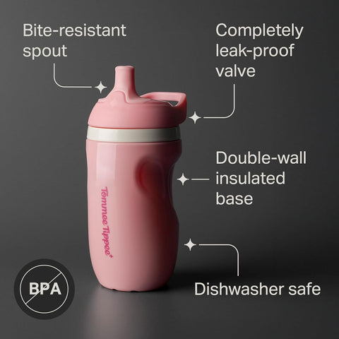 Tommee Tippee Toddler Sippy Cup, Sporty Spout, 1-3 Years, Insulated