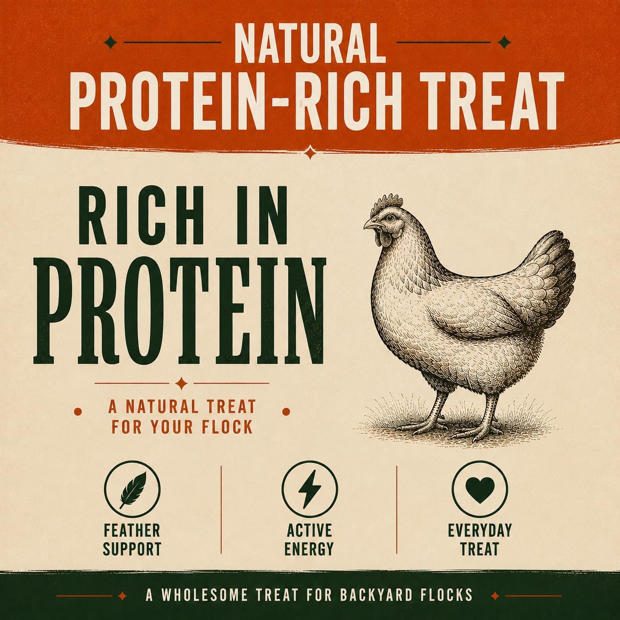 Classic Flock 5lb Dried Mealworms - High Protein Treat for Chickens & Birds