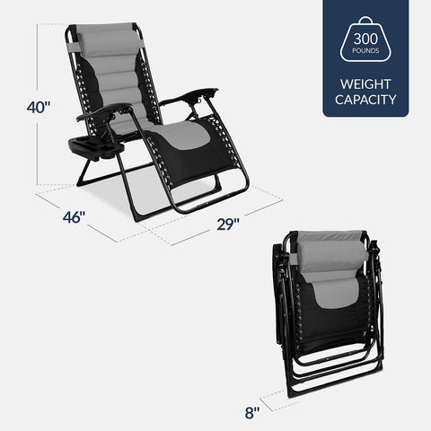 Best Choice Products Oversized Padded Zero Gravity Chair Recliner