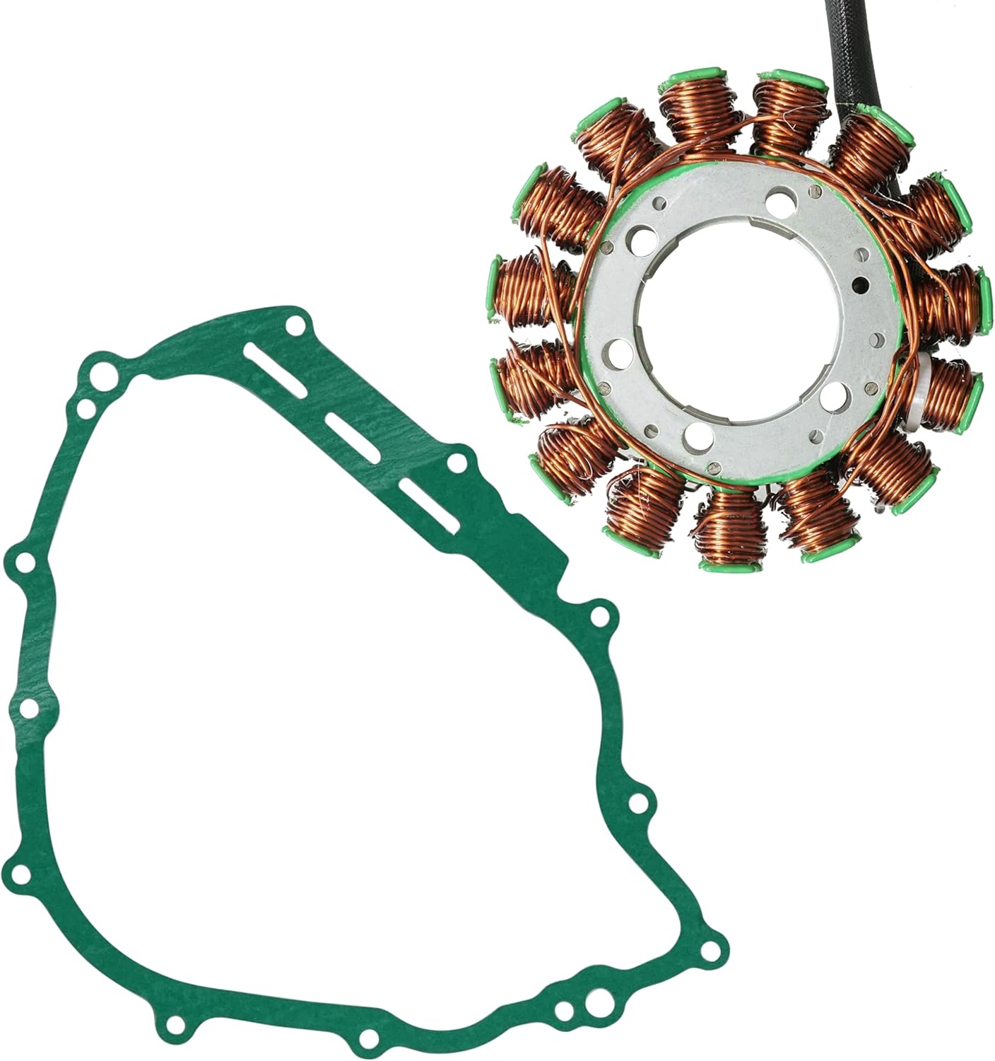 Caltric Stator and Gasket Compatible with Yamaha Rhino 700 2008-2013 Viking 700 2014-2018 5B4-81410-00-00, 1XD-81410-00-00, 3B4-15451-00-00