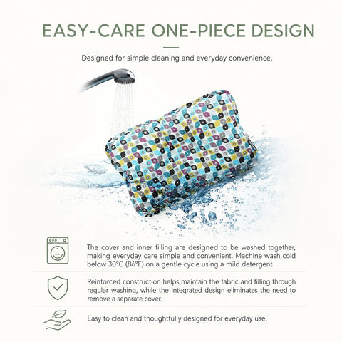 Soft Hypoallergenic Head Support Organic Cotton Machine Washable