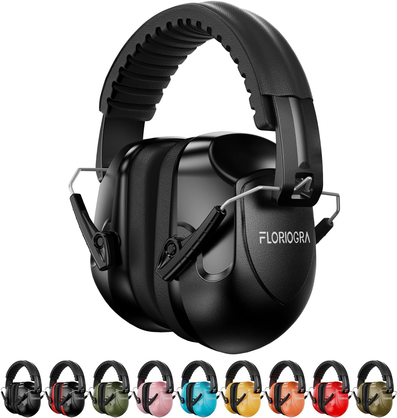 Floriogra Noise Reduction Ear Muffs, NRR 34dB Ear Protection for Adults