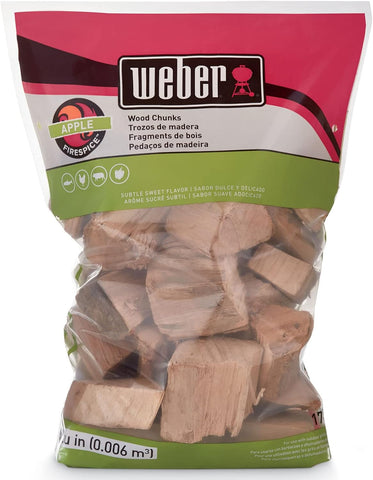 Weber® Apple Wood Chunks, Outdoor Cooking Fuel, 4 lb