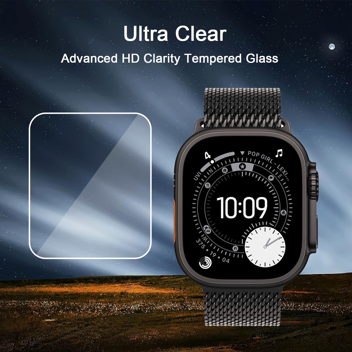 Ailun 3 Pack Screen Protector for Apple Watch Ultra 3/2/Ultra [49mm][Clear]