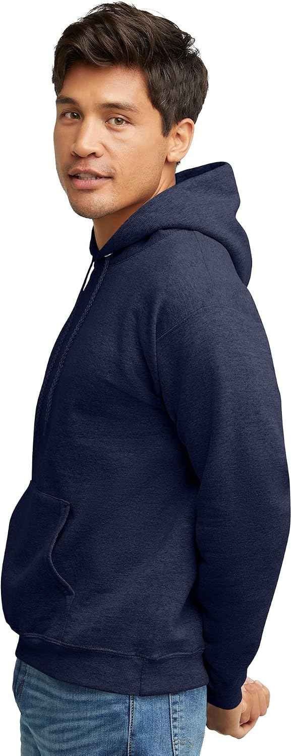 Hanes Men's Hoodie - EcoSmart Fleece Hooded Sweatshirt for Men & Women - Midweight Fleece - Big & Tall Available