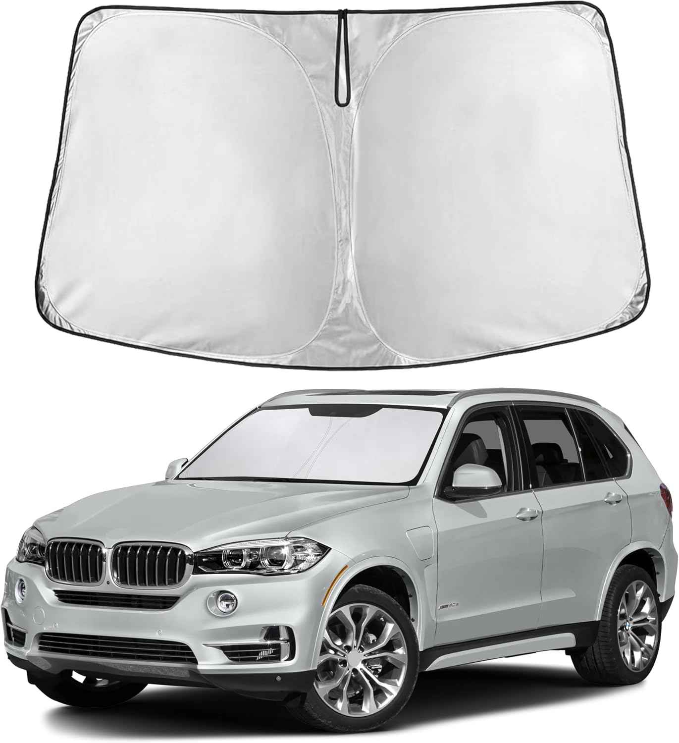 EcoNour Windshield Sunshade Compatible for BMW X5 2019-2024 2025 2026