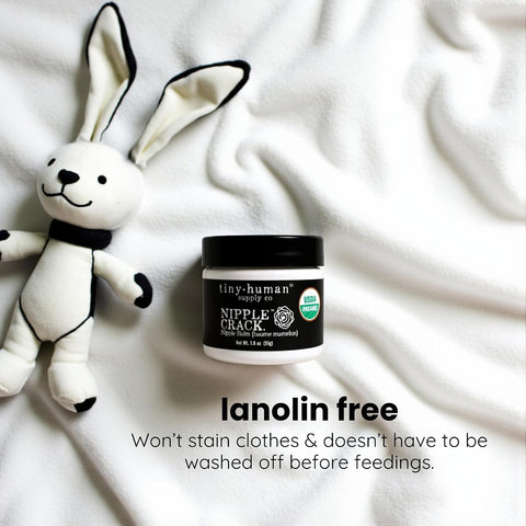 Organic Nipple Cream, Nipple Crack Lanolin Free Nipple Butter, Balm for Breastfeeding Mother, No Need to Wash Off, Safe for Baby and Mama