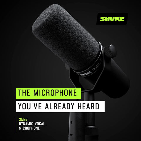 Shure SM7B Dynamic Vocal Microphone for Podcasting & Streaming
