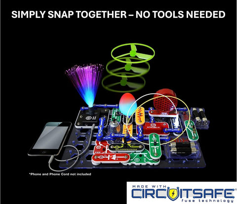 SNAP CIRCUITS Light STEM Electronics Kit, 175+ Projects, Ages 8+