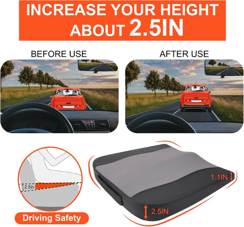 Lofty Aim Car Seat Cushion, Memory Foam Car Seat Cushions for Long Driving