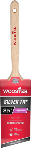 Wooster Brush 5221-2-1/2 Silver Tip Angle Sash Paintbrush, 2-1/2-Inch (Pack of 6)