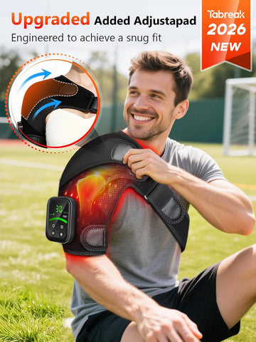 100 LEDs Red Light Therapy for Shoulder with Heat & Massage