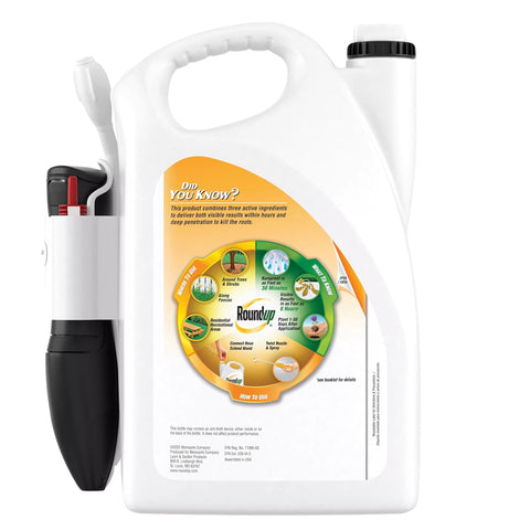 Roundup Poison Ivy Plus Tough Brush Killer₂ with Comfort Wand,Visible Results in Hours,1 gal.,(Pack of 2)