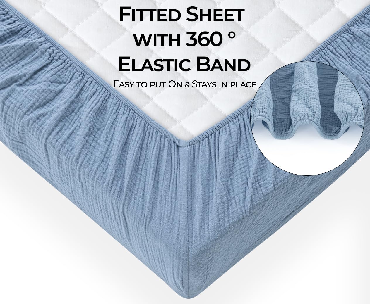 Dreamology Baby Crib Sheets,Muslin Crib Sheet Girls,Boys,Crib Sheet,2 Pack