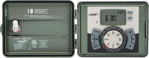 Orbit 12-Station Indoor/Outdoor Swing Panel Sprinkler System Timer - 57900