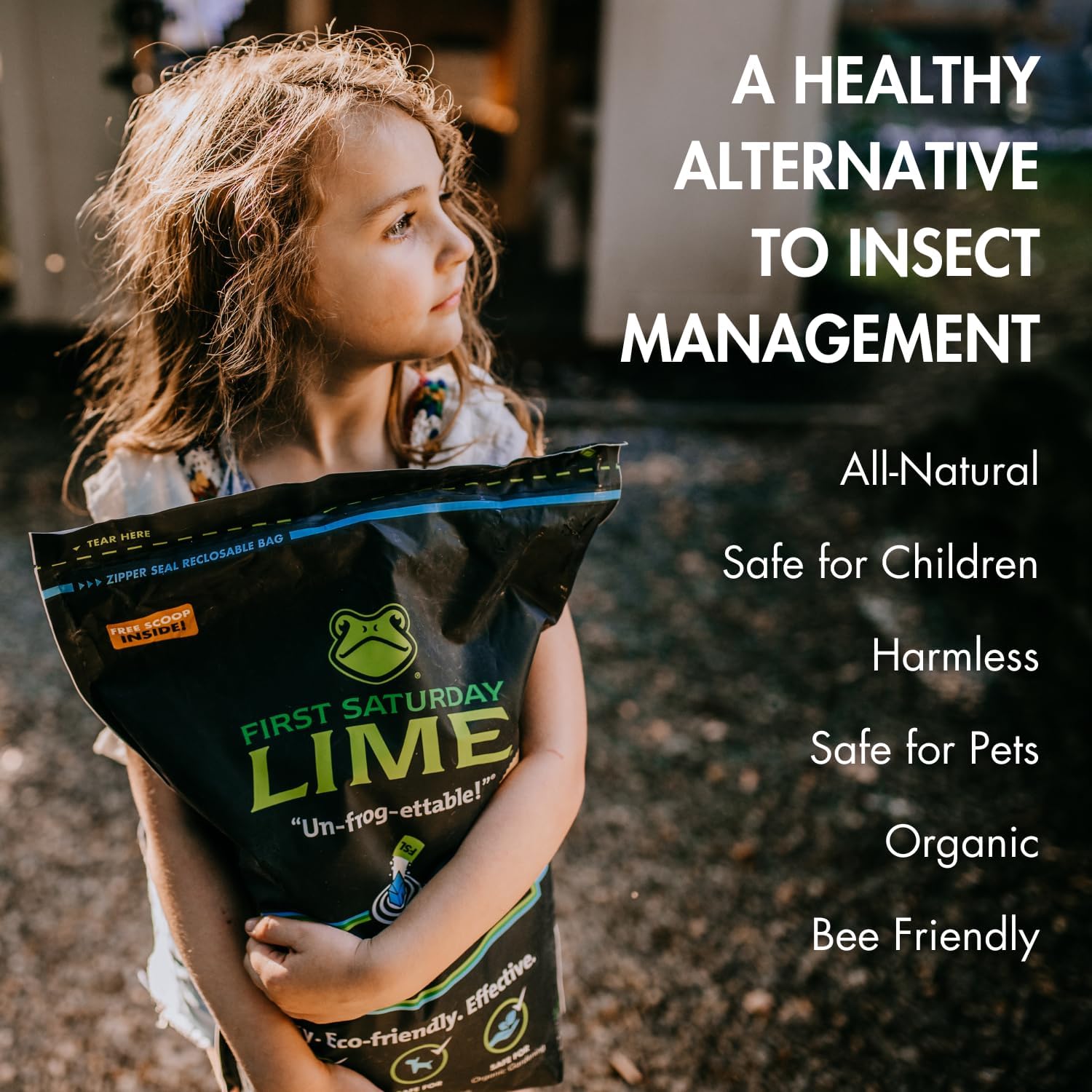 First Saturday Lime Insect Deterrent 20LB | Natural Repellent for Outdoors