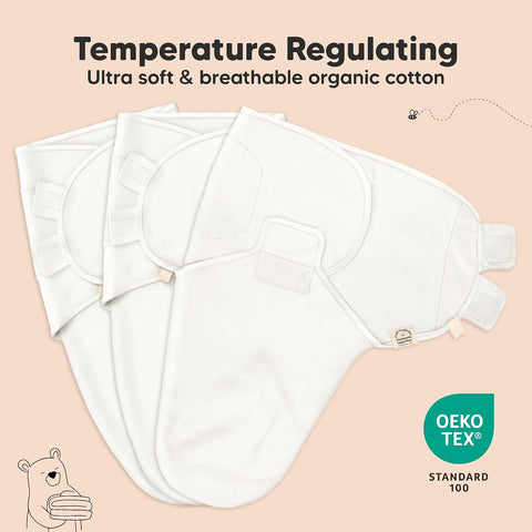 KeaBabies 3-Pack Organic Baby Swaddles for Newborns, Infant (Galaxy, 0-3M)