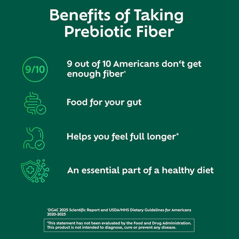 Benefiber Prebiotic Fiber Supplement Powder, Unflavored, 28 Stick Packs