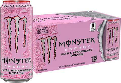 Monster Energy Ultra Sunrise, Sugar Free Energy Drink, 16 Fl Oz