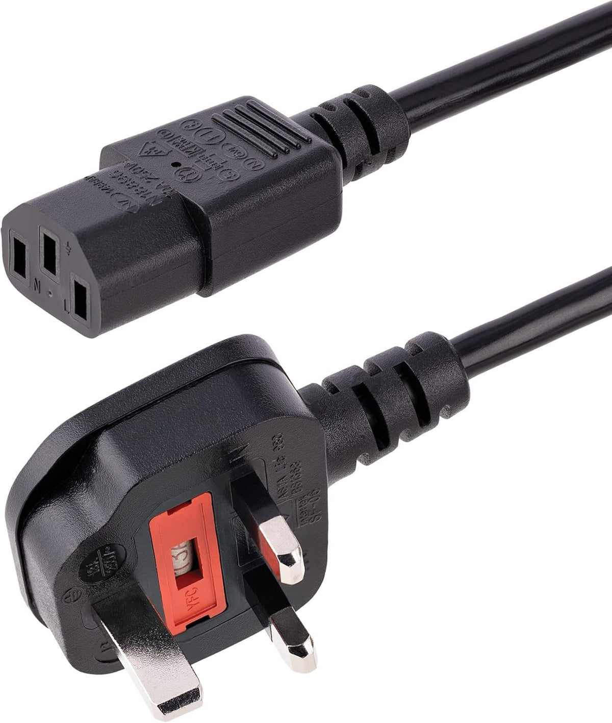 AC 2 Prong Power Cord 10ft Electrical Replacement Power Cable C7P Polarized Plug