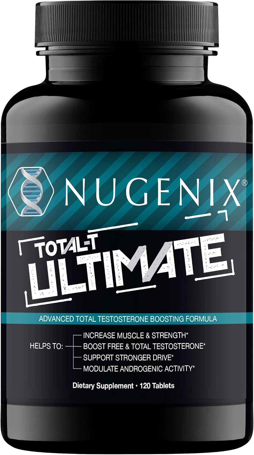 Nugenix Total-T Ultimate, Advanced Testosterone Booster for Men, 120ct