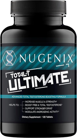 Nugenix Total-T Ultimate, Advanced Testosterone Booster for Men, 120ct