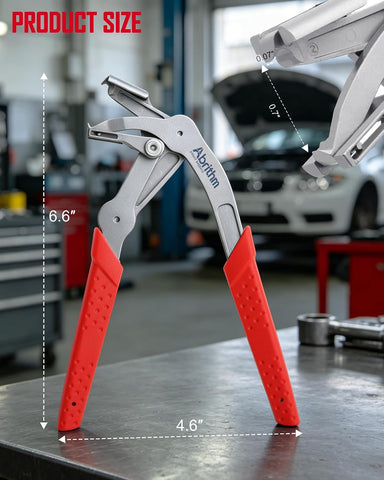 Car Clip Pliers, Panel Clip Removal Tool for Plastic Fasteners, Red