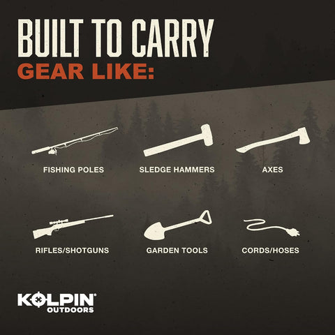 Kolpin Rhino Grip® Double – Pair | Carry two Guns, Bows, Shovels & More, Broadly Fits ATV/UTV/Truck/Trailer/ Rack Mount | Fits 5/8”–1-1/4” Bars or Flat Surfaces - 21505