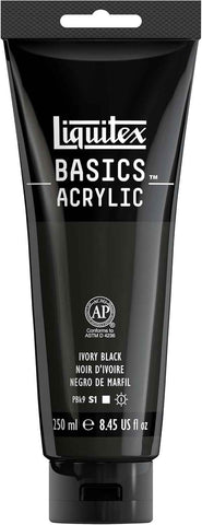 Liquitex BASICS Acrylic Paint, 8.5-oz Tube, Ivory Black