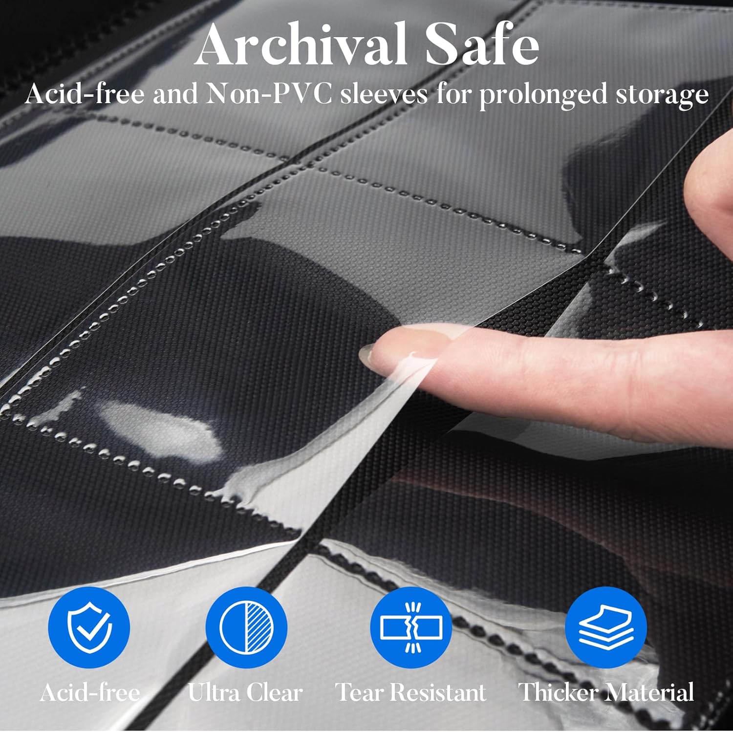 Premium 9 Pocket Card Binder for 540 Cards, Fabmaker PU Trading Card Binder