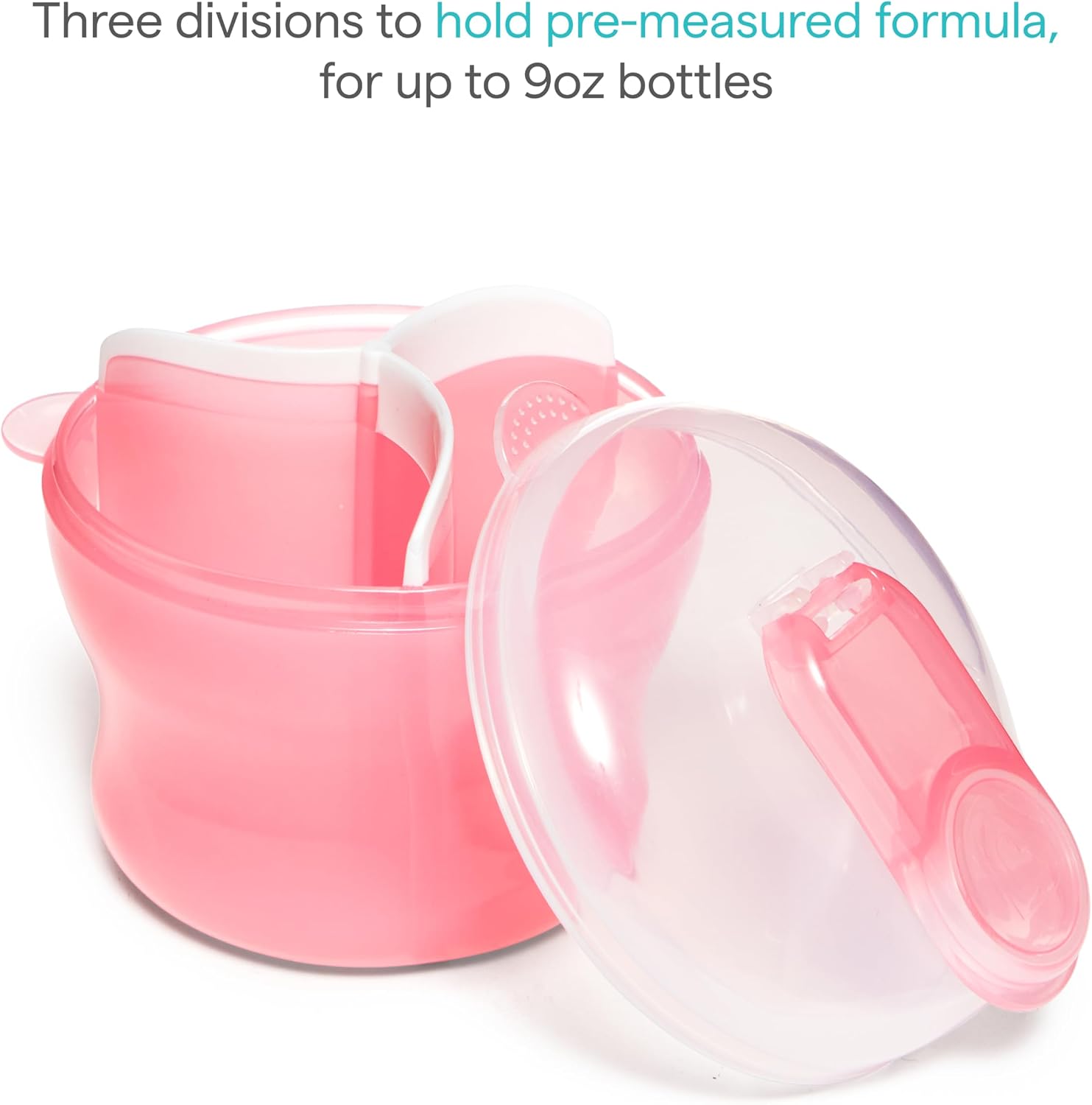 Munchkin Baby Formula Dispenser for Bottle Feeding, Pink, 9 Ounce