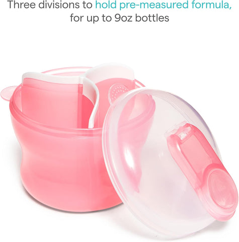 Munchkin Baby Formula Dispenser for Bottle Feeding, Pink, 9 Ounce