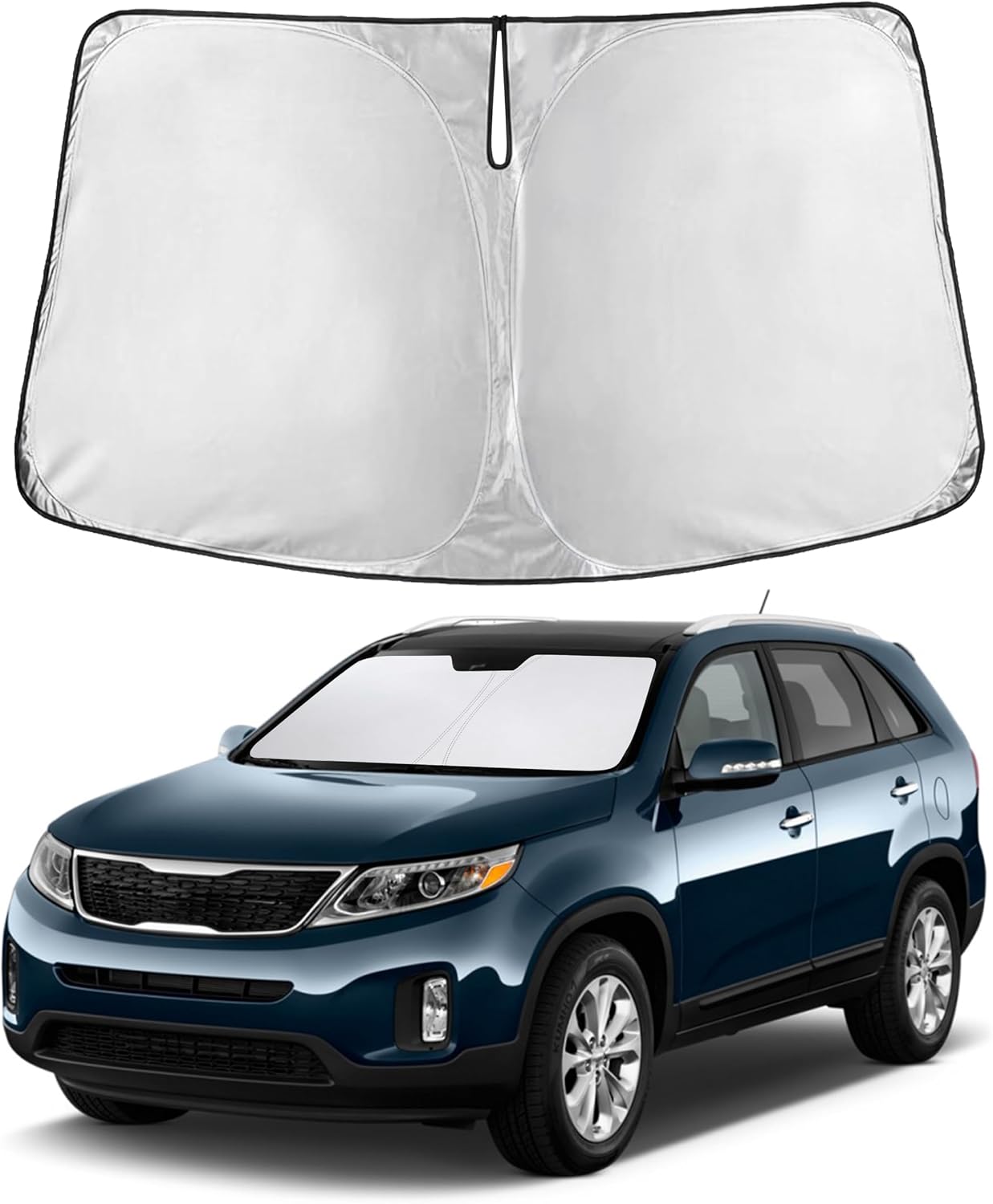 EcoNour Windshield Sunshade Compatible for Kia Sorento 2011-2013 2014 2015