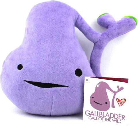I Heart Guts Gallbladder Plush -8.5" Cute Educational Organ Toy for Gallbladder Removal Surgery Gallstones - Funny Get Well Recovery Gift for Nurse, Patients & Medical Student STEM Anatomy Plushie